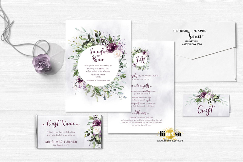 wedding invitations, garden wedding, floral wedding, 
